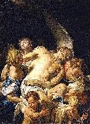 Francesco Trevisani Dead Christ Supported by Angels oil painting